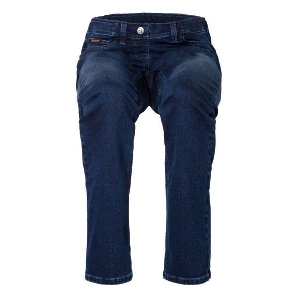 LUNA Damen Schlupf-Jeans 5-Pocket-Style in dark blue Super Stretch Denim