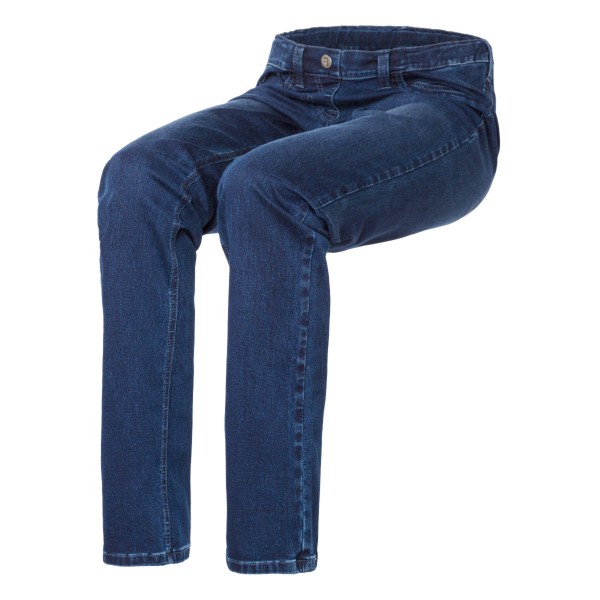 LEON Schlupf-Jeans 5-Pocket-Style in washed blue Tencel Denim