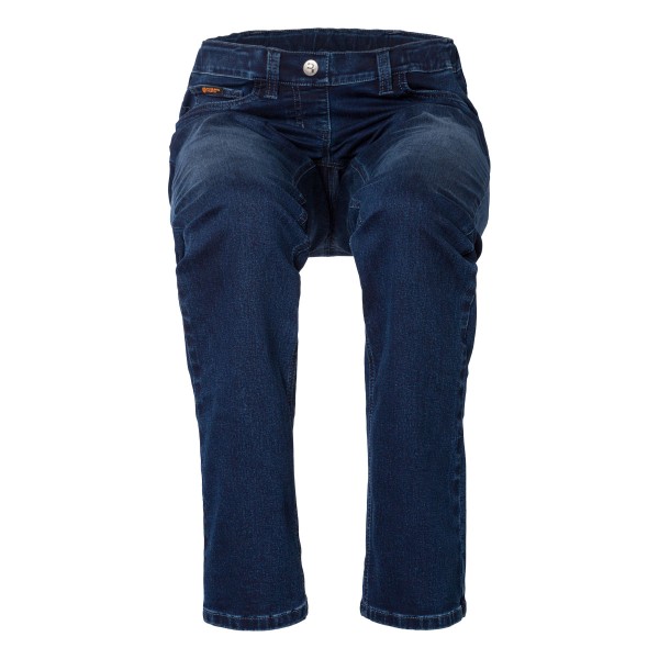 LUNA Damen Schlupf-Jeans 5-Pocket-Style in Dark Blue Super Stretch Denim